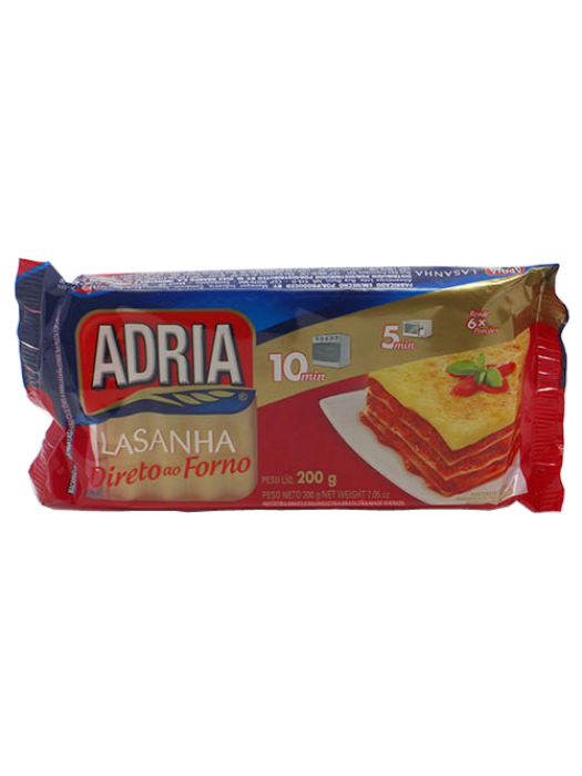 Massa p/ Lasanha  200g  ADRIA  