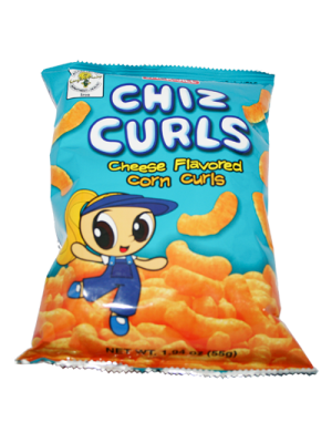 CHIZ CURLS CHEESE FLAVORED 55g