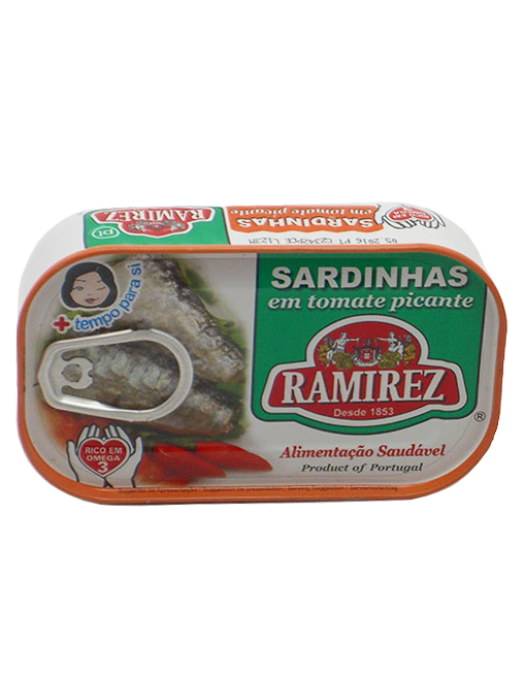 RAMIREZ SARDINHAS EM TOMATE PICANTE 125G
