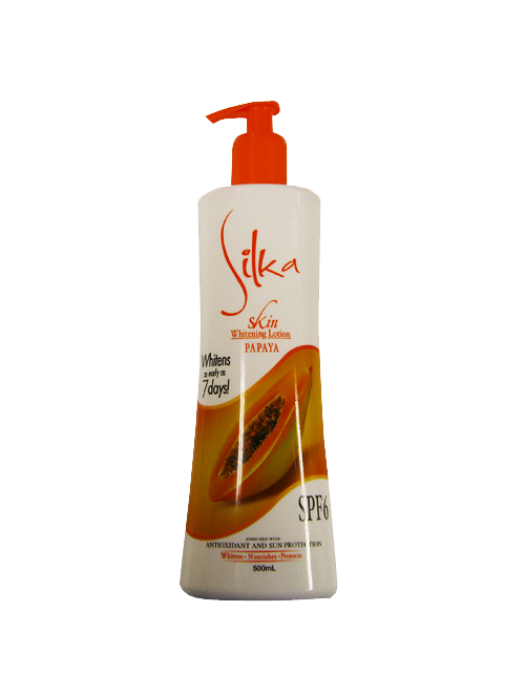 SILKA SKIN WHITENING LOTION PAPAYA 500ML